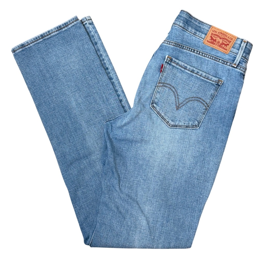 Levi's 525 Perfect Waist Straight Leg Denim Jeans (8x32) Womens Stretch Comfort
